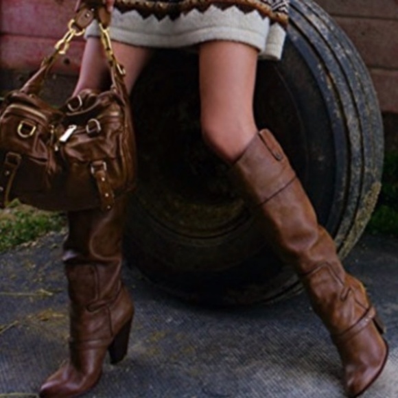 Sam Edelman Shoes - SAM EDELMAN Naharra Leather Knee High BOHO…